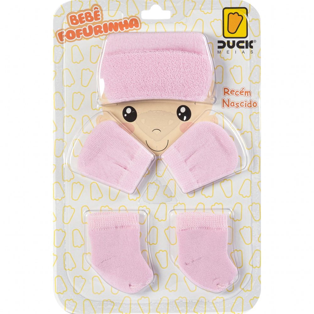 Kit Maternidade Fofurinha Recém Nascido - Rosa Bebê