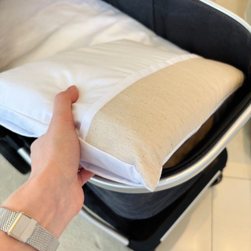 Colchonete para Carrinho com Travesseiro Premium - Cinza