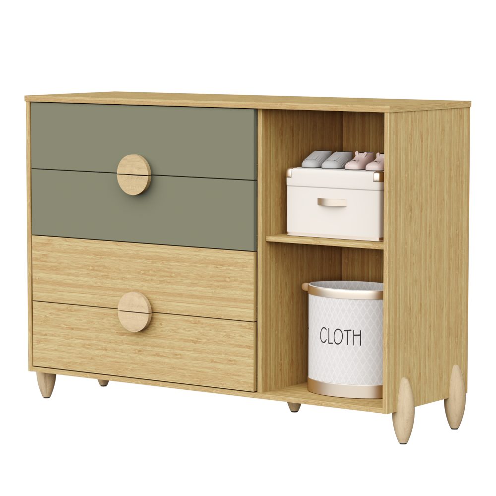Cômoda Sapateira Gracia Reller - Oliva Naturale