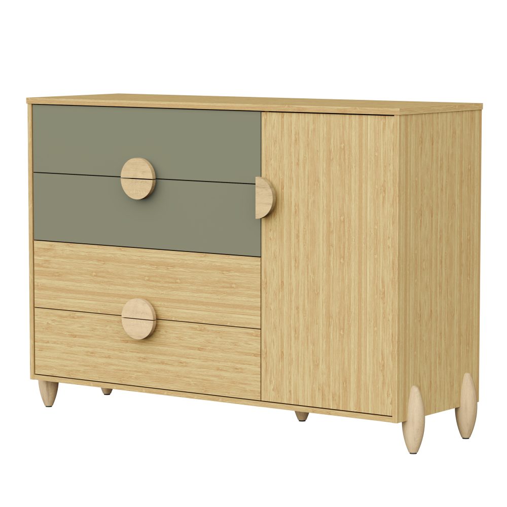 Cômoda Sapateira Gracia Reller - Oliva Naturale