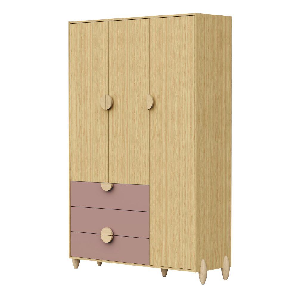 Roupeiro Gracia Infantil Reller - Rosê Naturale