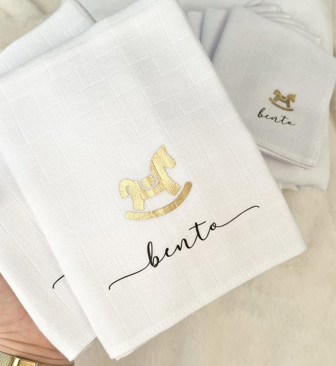 Kit de Fraldinha Personalizado com Nome do Bebê | 6 Peças Personalizadas