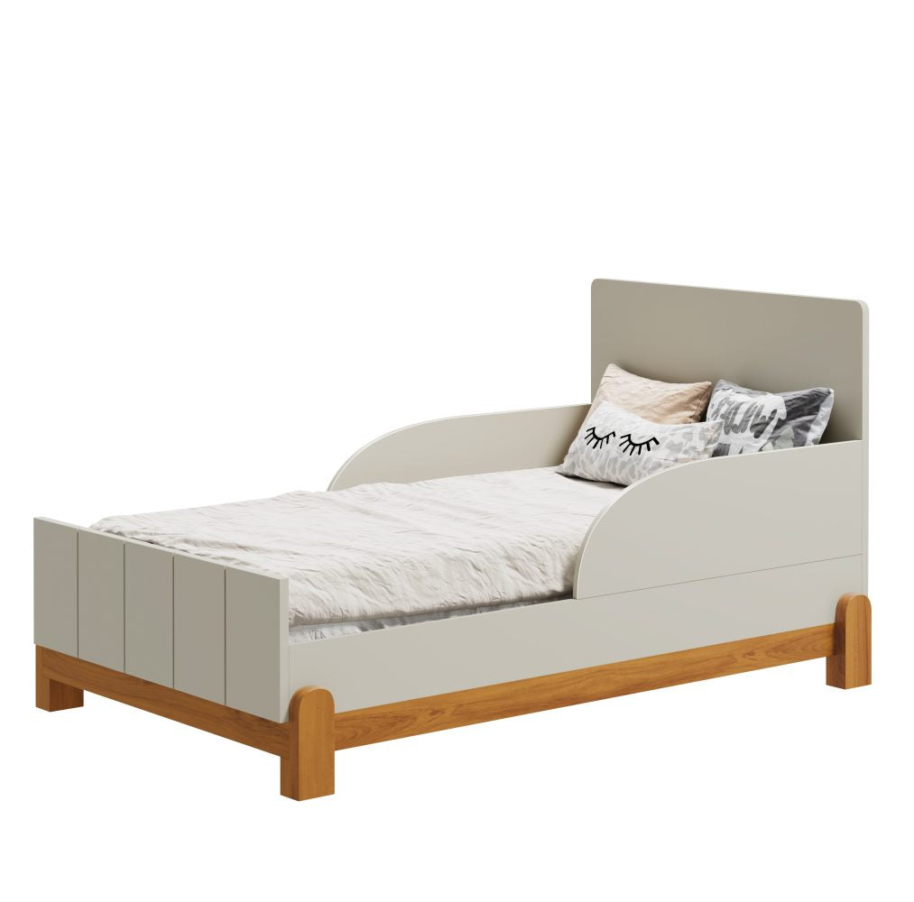Berço Lotus com Friso Reller - Areia Fosco