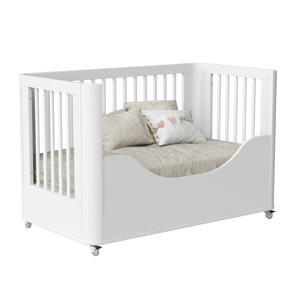Berço Evolutivo Boom 3 em 1 Slim Wheels Reller - Branco