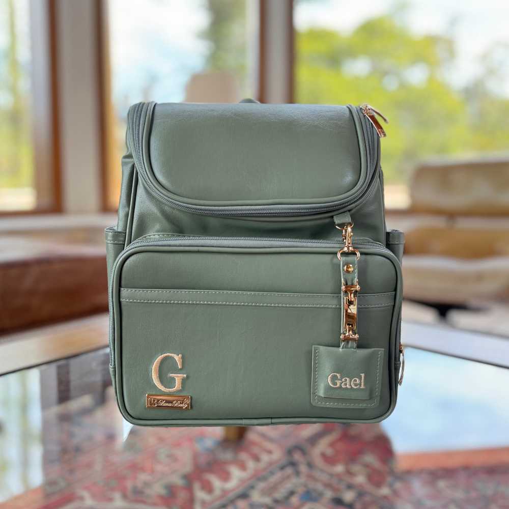 Mochila Maternidade Bege claro | Personalizada