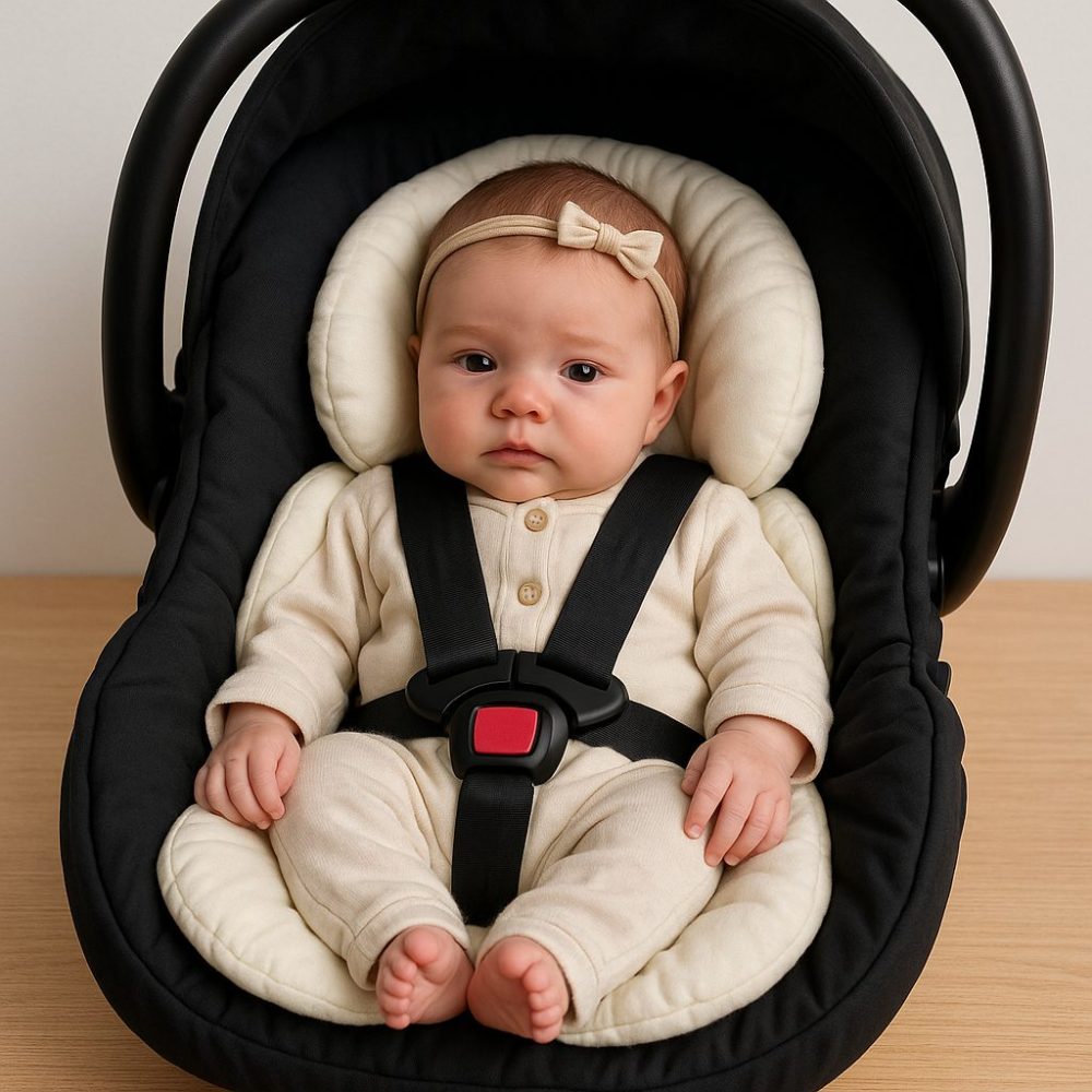 Redutor de Bebê Conforto Off Anatômico 100% Algodão - Apoio e Segurança para o Bebê
