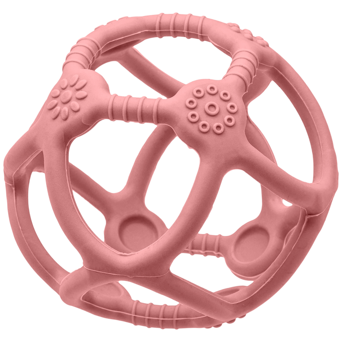 Mordedor Bola em Silicone (4M+) Rosa - Buba