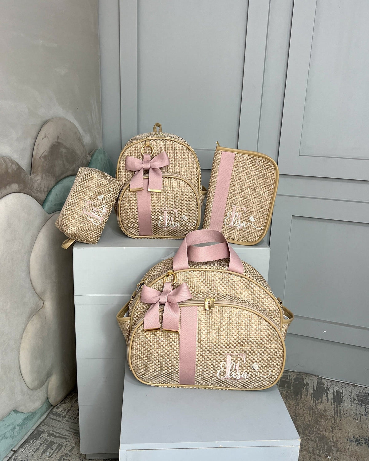 PROMOÇÃO Kit de Bolsas Maternidade 100% Personalizado com nome do Principe/Princesa