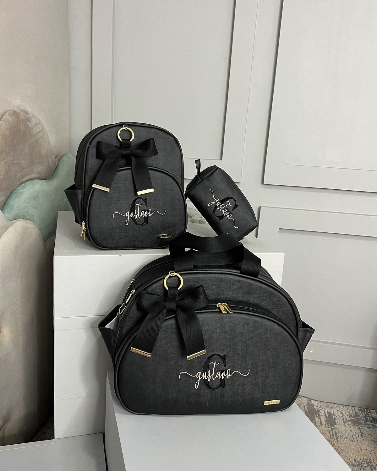 PROMOÇÃO Kit de Bolsas Maternidade 100% Personalizado com nome do Principe/Princesa