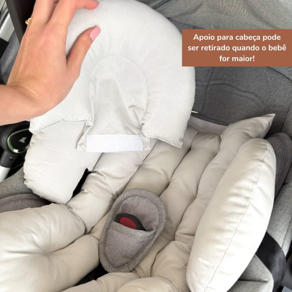 Redutor de Bebê Conforto Anatômico 100% Algodão - Azul