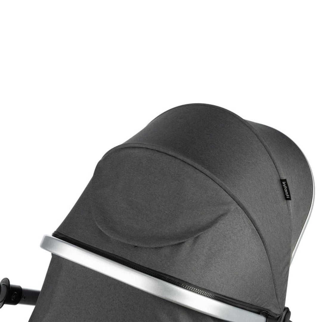Carrinho Infanti Romanzo Trio Base Isofix Preto Granizo