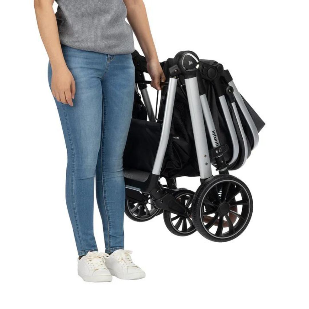 Carrinho Infanti Romanzo Trio Base Isofix Preto Granizo