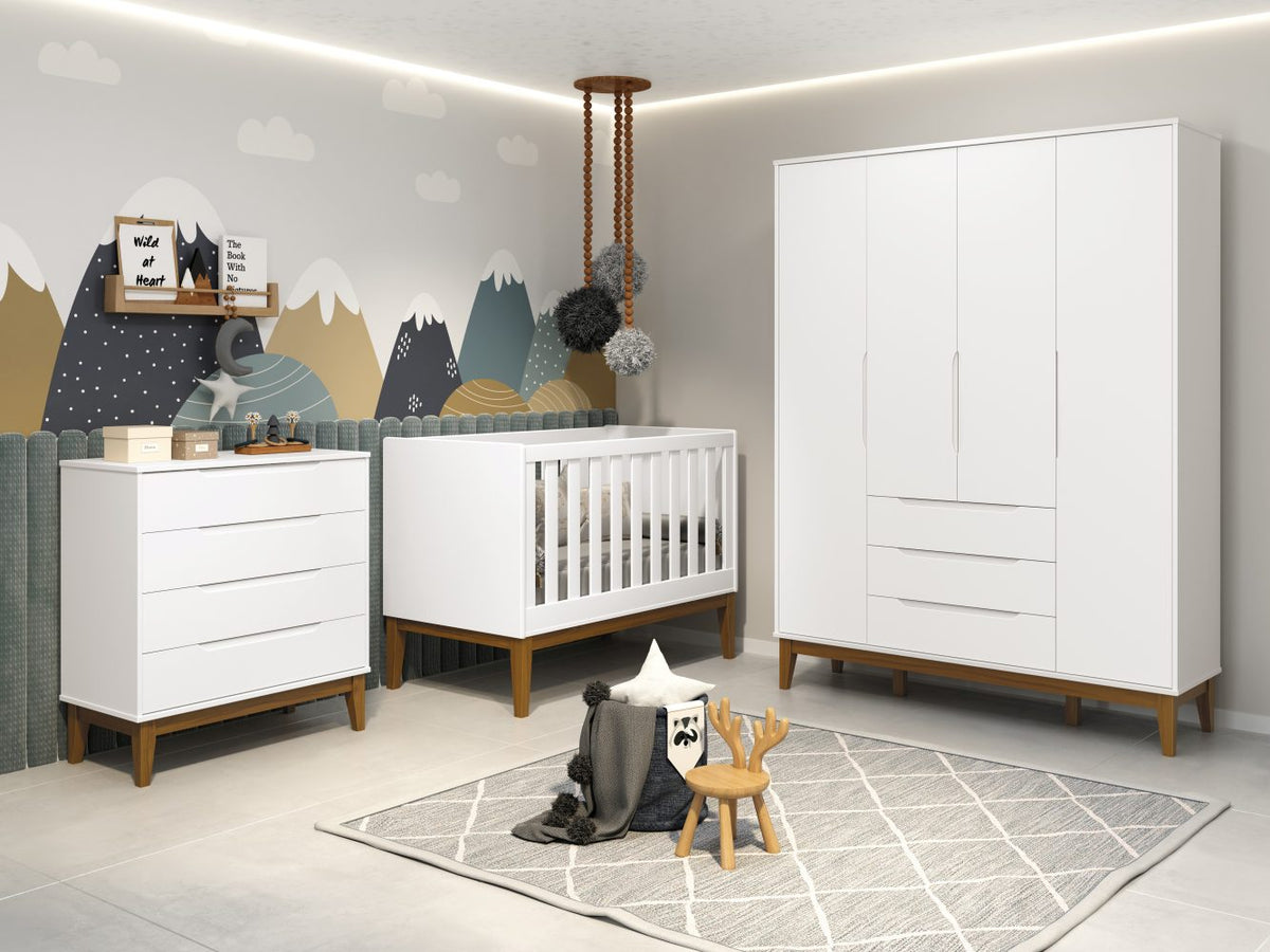 Roupeiro Elfe Classic Reller - Branco Fosco