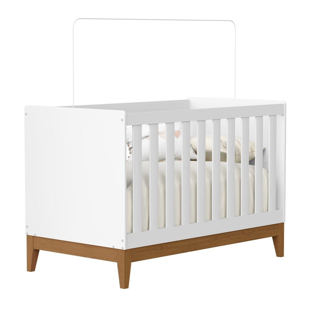 Berço Flip 2 em 1 Infantil Reller - Branco Fosco