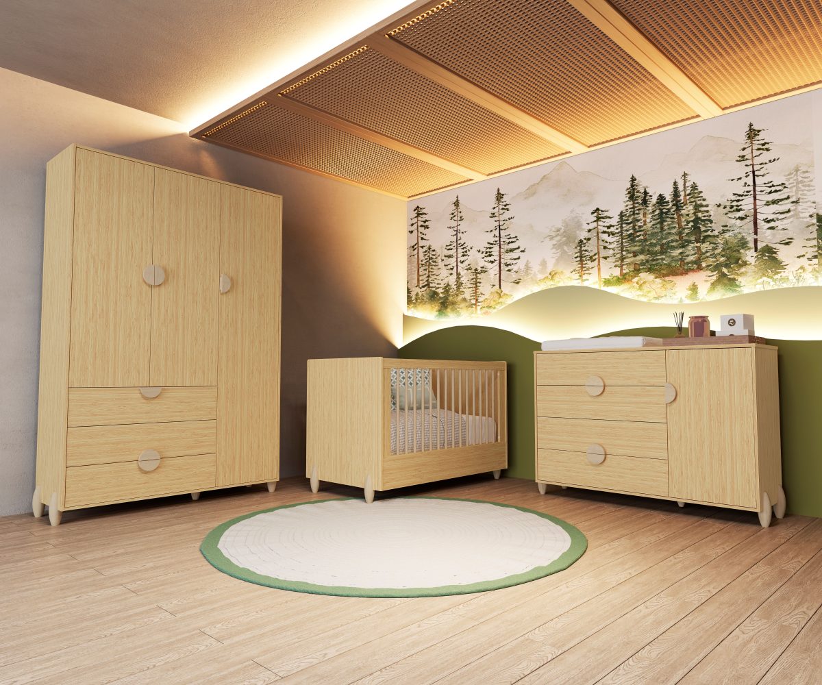 Roupeiro Gracia Infantil Reller - Naturale