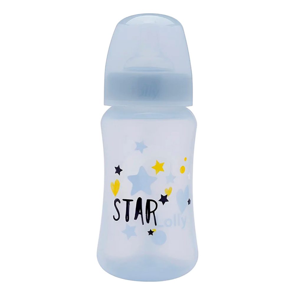 Mamadeira Star Lolly Brilha No Escuro 330ml Azul