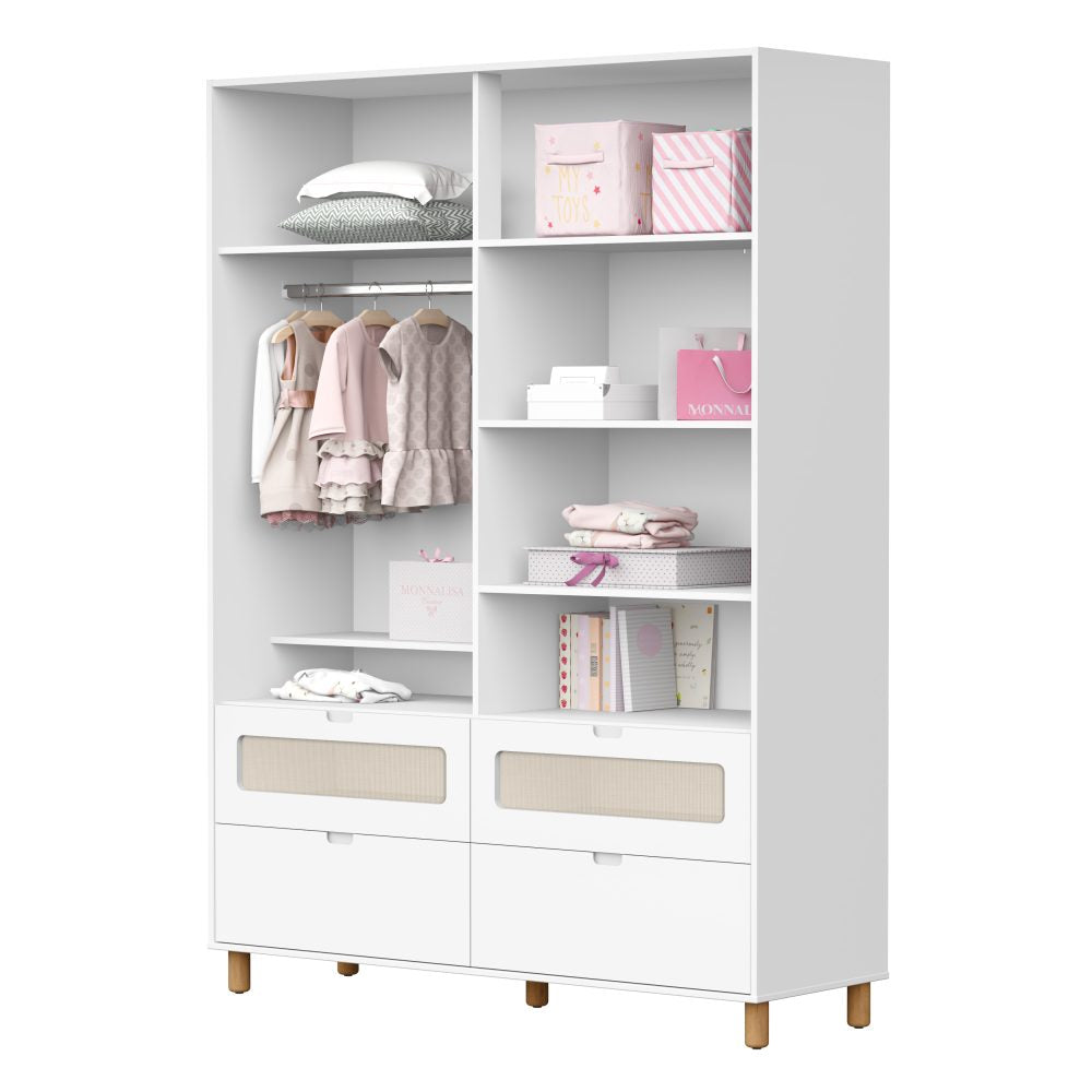 Roupeiro Ollie Infantil Reller - Branco Fosco