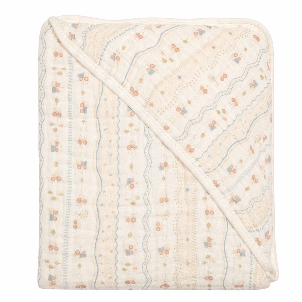 Toalha de Banho Bebê Soft em Algodão 80cmx80cm - Tratorzinho