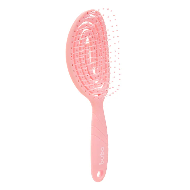 Escova De Cabelo Buba Flexi Comfort Rosa