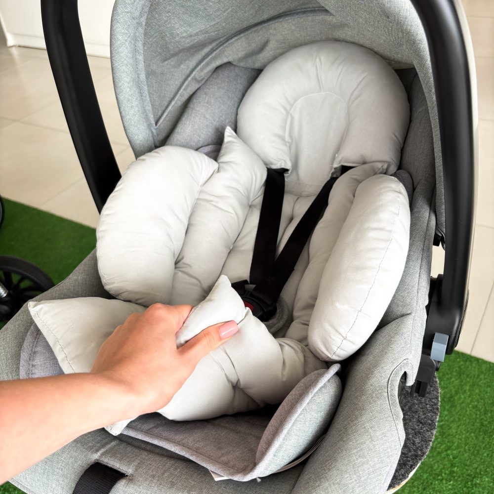 Redutor de Bebê Conforto Anatômico 100% Algodão - Marinho